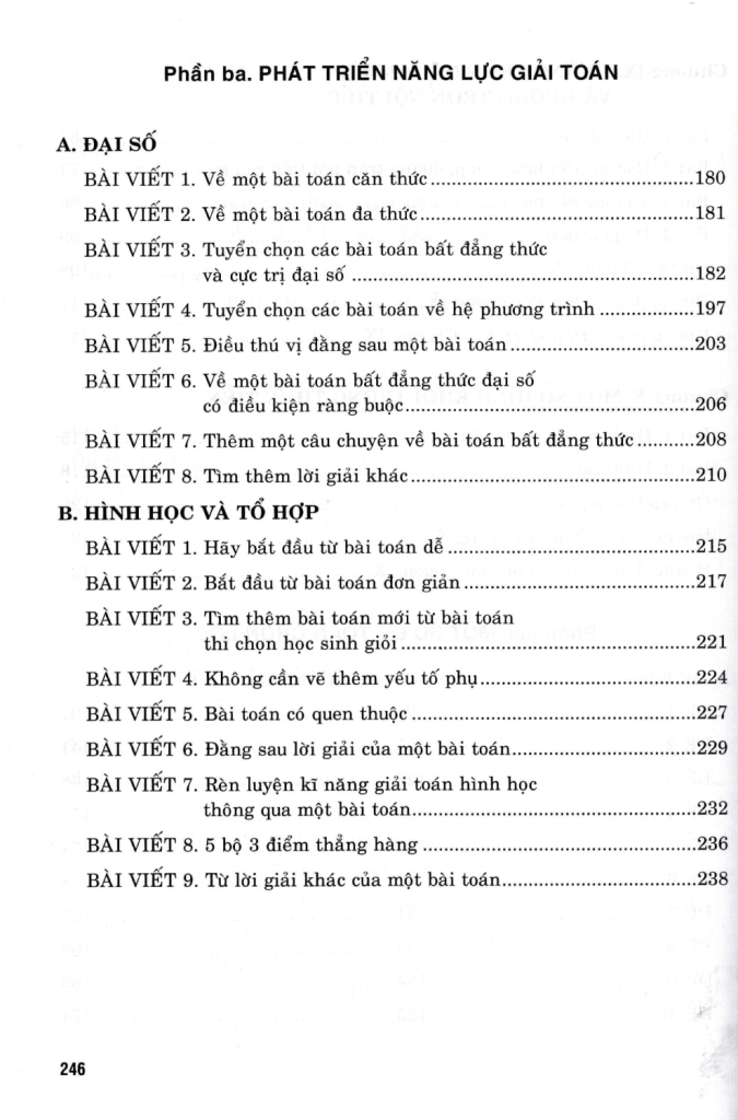 ĐỊNH HƯỚNG VÀ PHÁT TRIỂN TƯ DUY GIẢI BÀI TẬP TOÁN KHÓ LỚP 9 - TẬP 2 (Bồi dưỡng học sinh giỏi Toán - Dùng chung cho các bộ SGK hiện hành)
